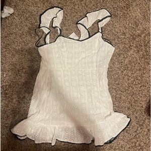 White forever 21 dress, size large, new and never worn.